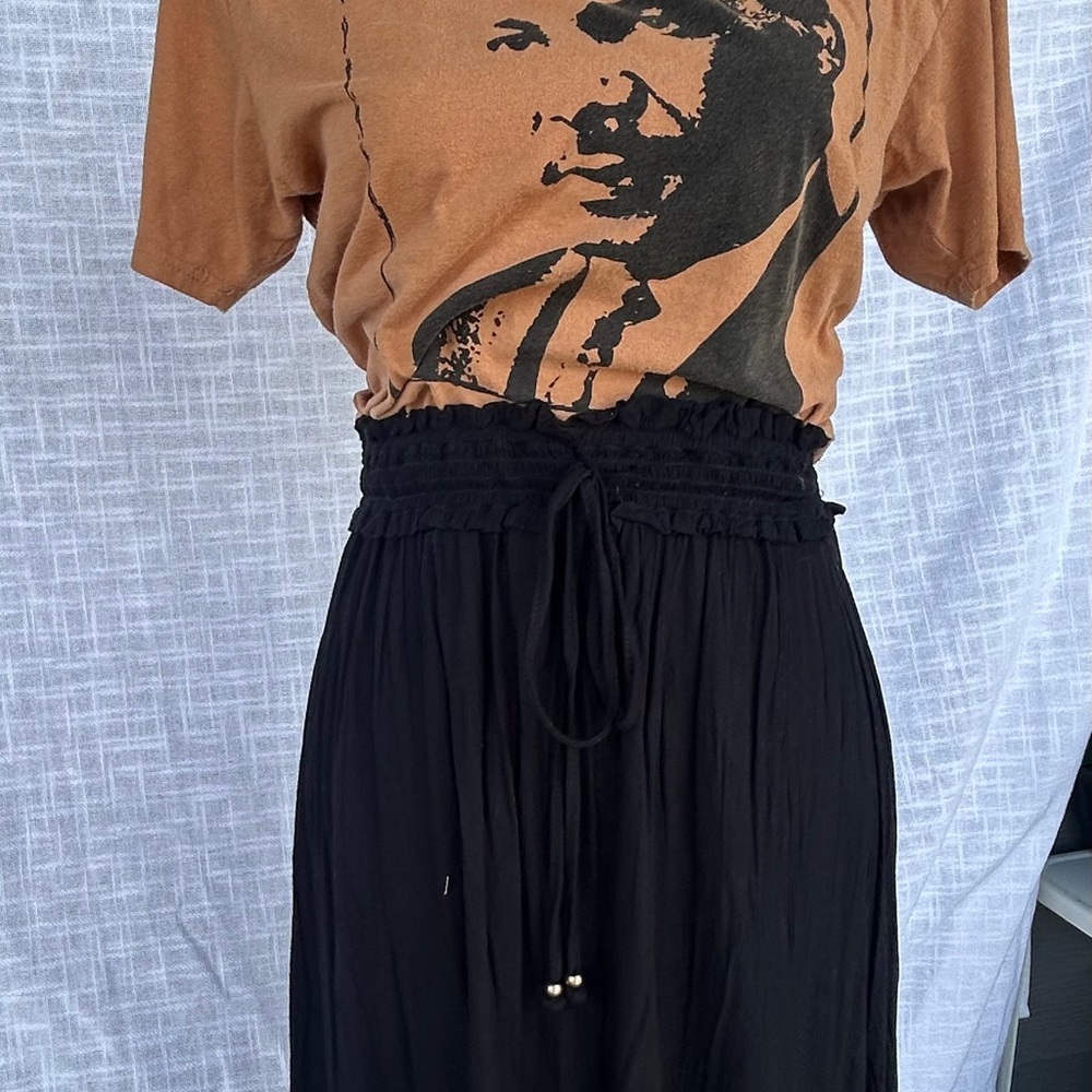 Angie Black Midi Skirt